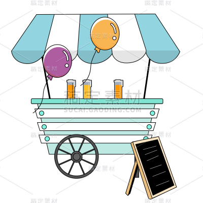 卡通感文体娱乐气球元素 