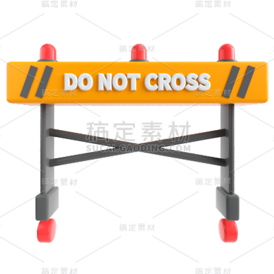 3D-安全元素消防工具C4D-路障