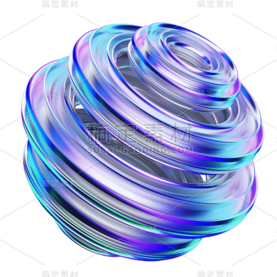 C4D-3D立体酸性风设计3