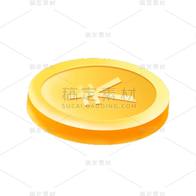 卡通感金融金币元素