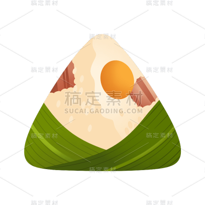 卡通感端午节粽子元素贴纸