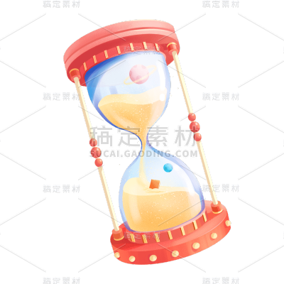 卡通感教育培训沙漏元素