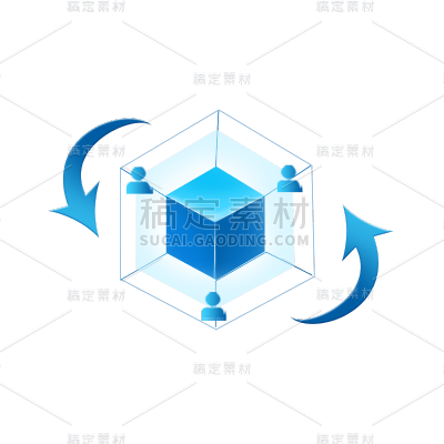 卡通感金融箭头元素