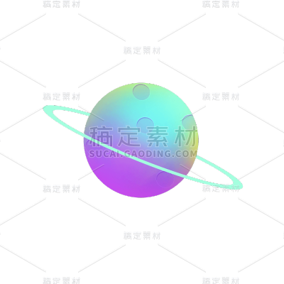 卡通感IT互联网星球元素