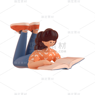 3D风女生元素贴纸