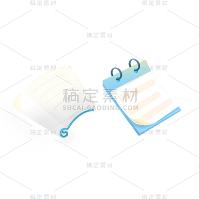 卡通感教育培训书本元素贴纸