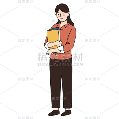 卡通感劳动节教师元素贴纸