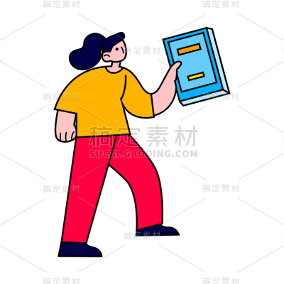 卡通感教育培训人物元素