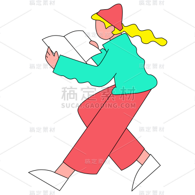 卡通感教育行业人物元素