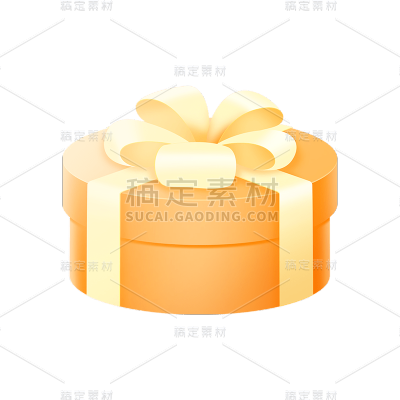 卡通感金融礼物盒元素