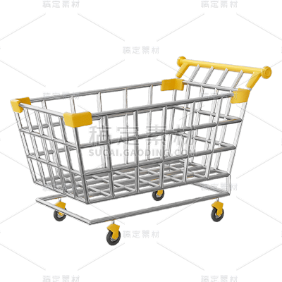双十一双11电商促销活动3D立体购物车