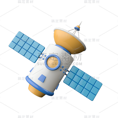 C4D-3D航空航天天文元素-卫星1