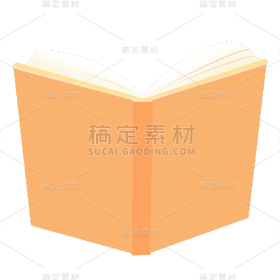 卡通感金融行业书本元素