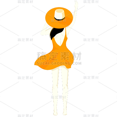 卡通感妇女节女人元素贴纸