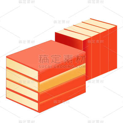 卡通感3D书本元素