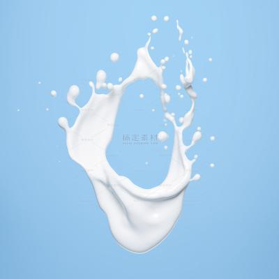特效通用白色牛奶奶质液体飞溅元素素材