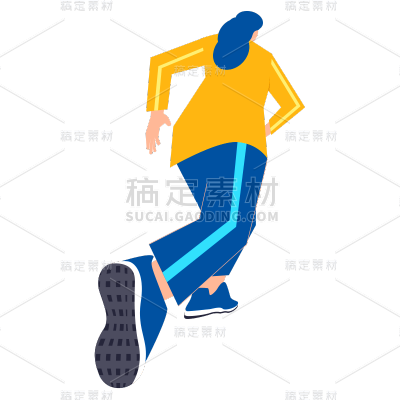 卡通感教育女生行业元素贴纸