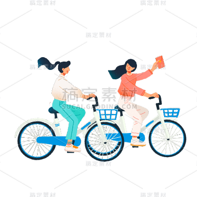 卡通感金融行业人物元素