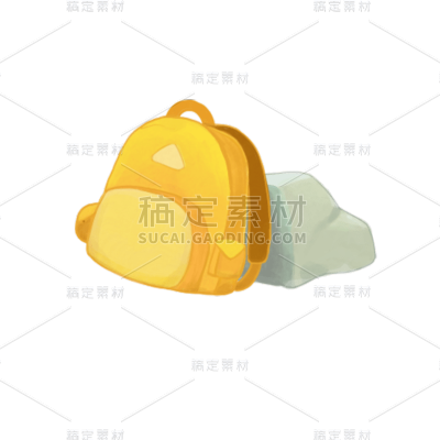 卡通感书包元素贴纸