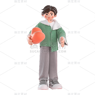 3D男士元素贴纸