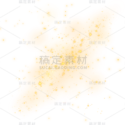 黄色发光光斑光效元素GDFXPM2302