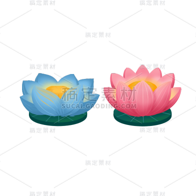 七夕情人节莲花灯
