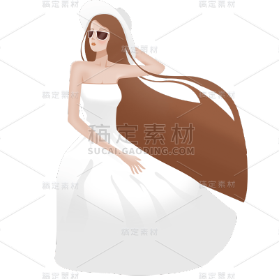 优雅三八妇女节女性元素贴纸