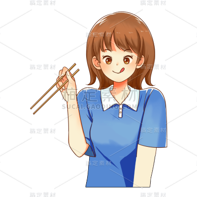 人物插画元素贴纸