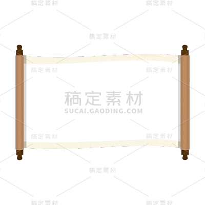 卡通感教育培训卷纸元素