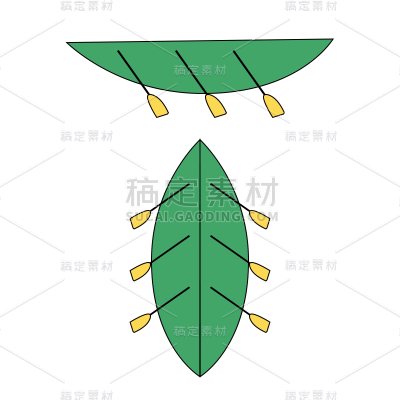 卡通感端午节粽叶元素贴纸