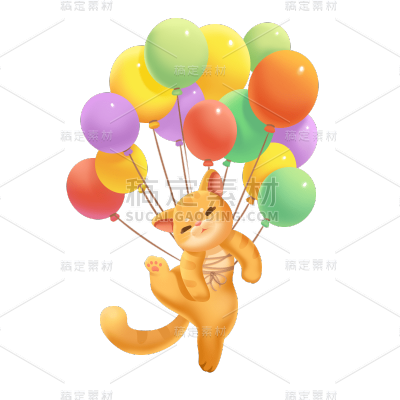 C4D-动物贴纸-猫咪