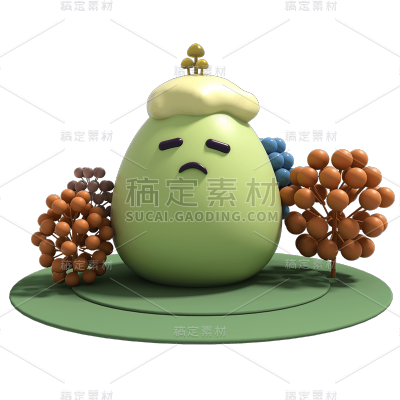 C4D-立体可爱元素-杯子