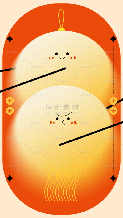 元宵节闹元宵弥散风元宵节汤圆背景图片元素素材