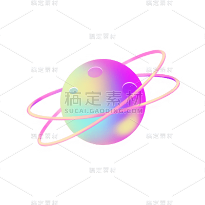 卡通感IT互联网星球元素