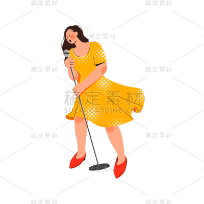 卡通感母亲节女人元素贴纸