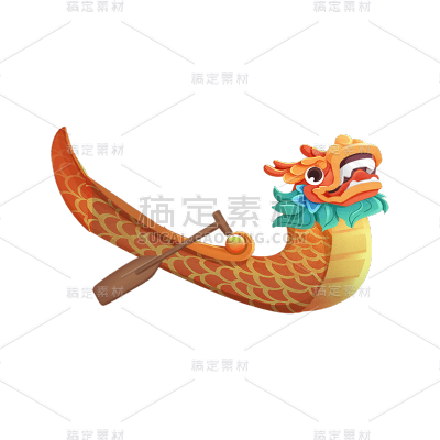 端午节龙舟元素贴纸