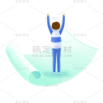 卡通感端午节女生元素贴纸
