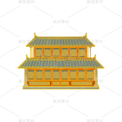 双十一双11电商促销活动中国风国潮建筑