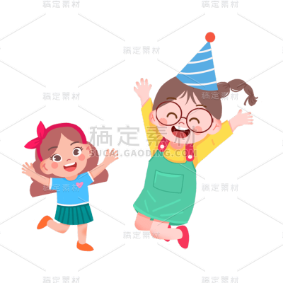 卡通感教育培训人物元素