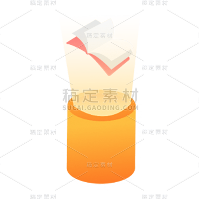 卡通感金融行业书本元素