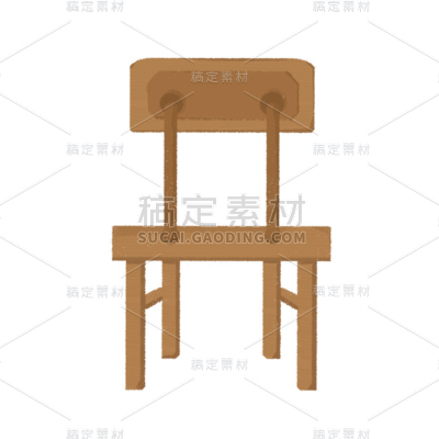 卡通感椅子元素贴纸