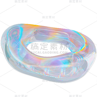 C4D-气泡质感元素-圆圈