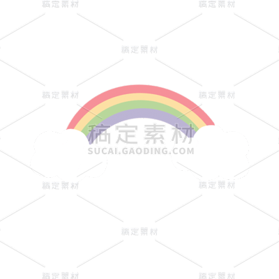 卡通感文体娱乐彩虹元素