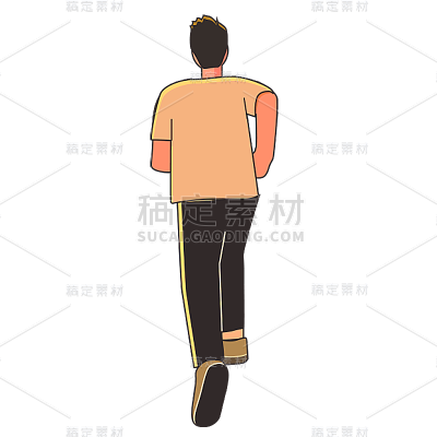 卡通感文体娱乐男人元素 