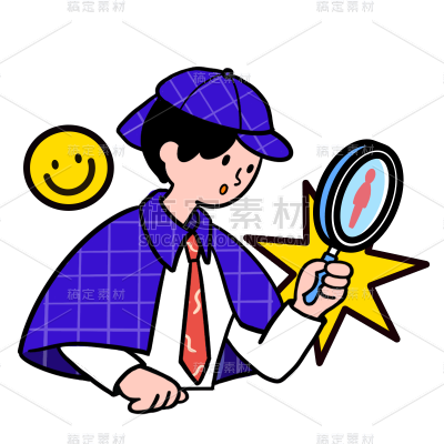 卡通感金融行业人物元素