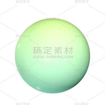 C4D-3D立体几何渐变装饰元素贴纸9