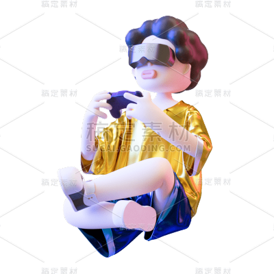卡通感3D人物元素