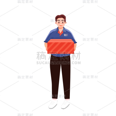 卡通感男性元素贴纸