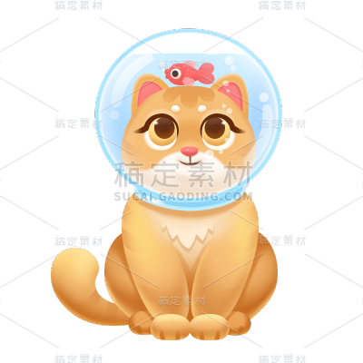 C4D-动物贴纸-猫咪