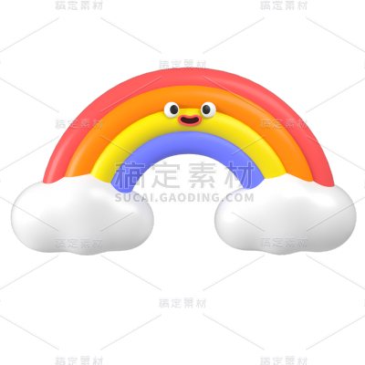 C4D-3D立体天气元素贴纸8